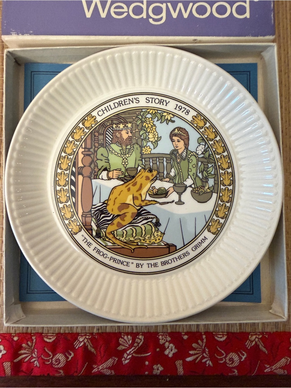 Wedgwood Children’s Story 6” Plate “The Frog Prince” By The Brothers Grimm 1978